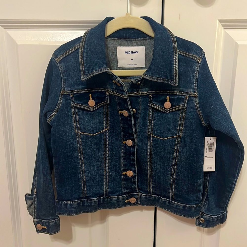 Brand new Old Navy Toddler Jean Jacket 4T